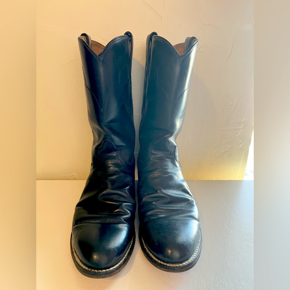 Tony Lama Black Western Cowboy Boots